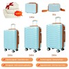 UUH Expandable Luggage Sets 9pcs/8pcs/7pcs/4pcs/3pcs Suitcase Sets With Water-Proof and