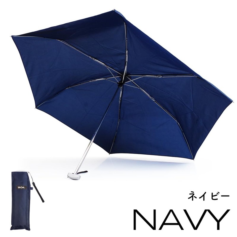 Waterfront Pocket Flat 50 Ultra Thin Folding Umbrella, dark navy