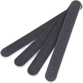 Generic 5 Pack Double Sided Manicure Nail File #100#180 Grit Pro Emery Boards Files Toe, Black