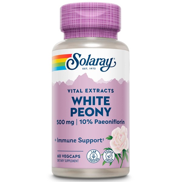 SOLARAY White Peony Root Extract | 60 VegCaps