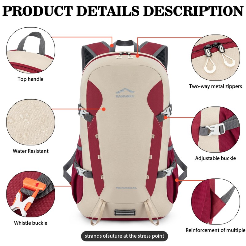 Hiking Backpack,Large 35L Travel Backpacks for Men Women,Water Resistant Ultra