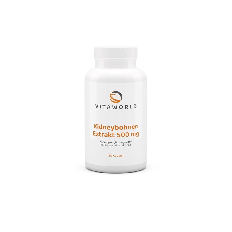 Vita World Kidney Bean Extract 500mg 120 Capsules with Active