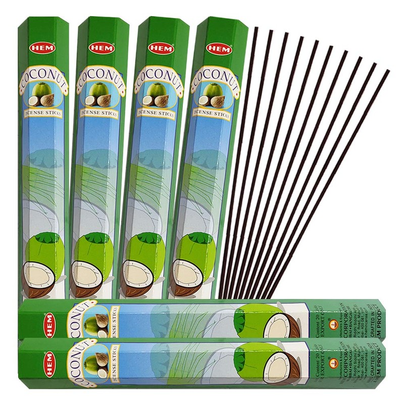 Coconut Incense Sticks and Incense Stick Holder Bundle Insence Insense