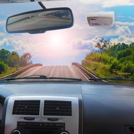 UYKO EZ Pass Holder, 2 Pack Ez Pass Holder for Windshield with Strong Suction Cups, Heat & UV Resistant Toll Transponder Holder for Car Fits EZ Pass Mini/iPass in Size 3.7 x 1.9 inches (Clear)