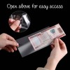 100 Pack Clear Paper Money Holders Currency Sleeves Opp Material