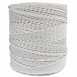GOLBERG Twisted 100% Natural Cotton Rope - White Cotton Rope - (3/4 Inch x 10 Feet)