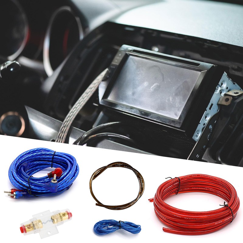 Hengrongshen Subwoofer Cable Set, 1500 W Power Amplifier Cable Set,