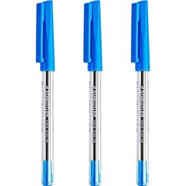 STAEDTLER Medium 0.5mm 430 M Stick Ballpoint Pens Writing Pen Smooth (Blue)