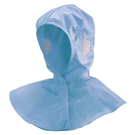 [ミドリ安全] クリーンウェア クリーン フード 男女兼用 制電 通気性 VC01B ブルー L