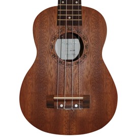 Sawtooth ST-UKE-MS-KIT-1 Mahogany Soprano Ukulele with Quick Start Guide | Mahogany Top, Neck, Back and Sides | Professionally Set Up