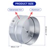 PATIKIL Backdraft Damper, 6 Inch, Ducting Hose Airflow Insert Backflow
