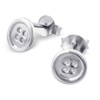 Katy Craig Premium Quality Button Earrings - Sterling Silver