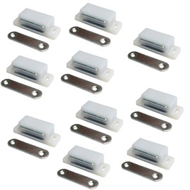 Rannb Magnetic Door Catch Latches for Cabinet Doors, Cupboards, Drawers & Shutters -Pack of 10