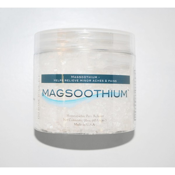 Magsoothium 16 Magnesium Soaking Crystals Infused with Coconut and Arnica