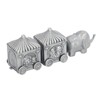 Baby Teeth Organizer Elephant Carriage Keepsake Box Metal Collection Container