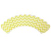 Wrapables Cupcake Wrappers, Standard, Chevron, Yellow, Set of 60