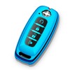 ZSPDACC for Nissan Key Fob Cover 4 Buttons Car Key