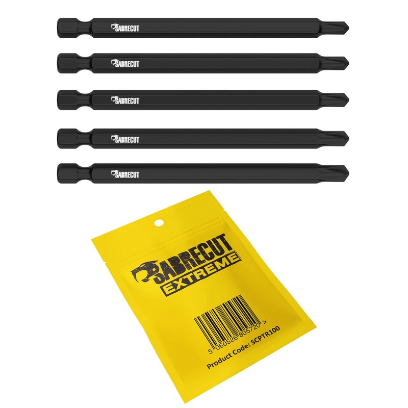 5 x SabreCut SCPTR100 Tri Wing TriWing Security Screwdriver Bits