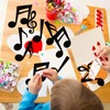 Whaline Music Notes Cutouts 45Pcs Musical Note Shape Cut Outs