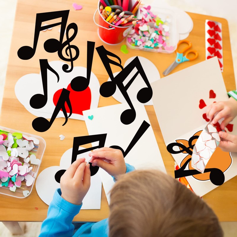 Whaline Music Notes Cutouts 45Pcs Musical Note Shape Cut Outs
