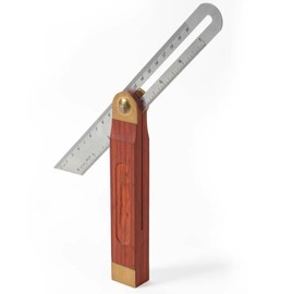 Multi Winkelschmiege 7 Zoll – Verstellbarer Multifunktionswinkel aus Edelstahl, Präzisions-Winkelmesser mit Feststellfunktion, T-Schmiege, Gehrmaß, Anschlagwinkel, Streichmaß