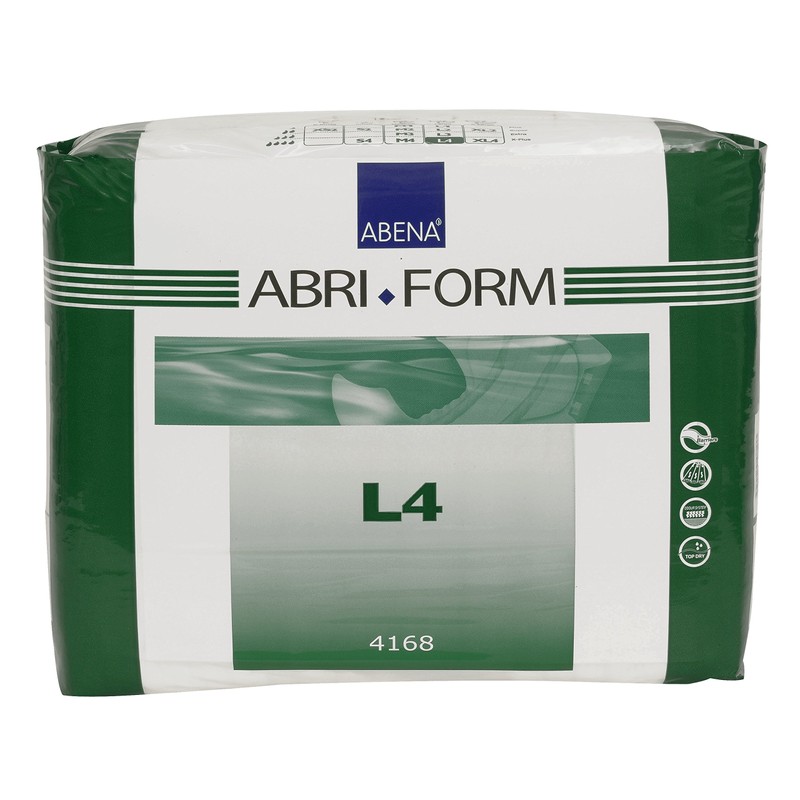 Abena Abri-Form Comfort Plastic-Backed Briefs, Level 4, (Medium To Large