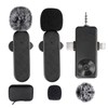 Mini Lapel Microphone with Noise Cancellation, Wireless Microphone for Android