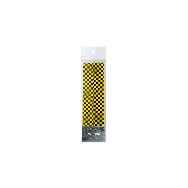 Lerni GT-CHE YEL/BLK Checkered Grip Tape, Yellow/Black