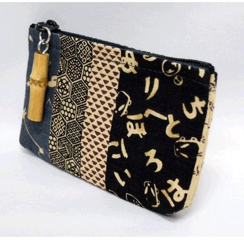 Coin Purse Coin Case Wallet with Zipper Japanese Pattern Age,