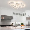 Shine LUEST 60W Modern LED Ceiling Light Fixture, Dimmable LED
