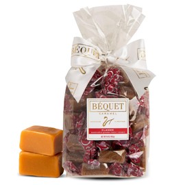Béquet Caramel - Classic - Caramel Candy Individually Wrapped - Gourmet Caramel Candy - Made in Montana - Kosher (Star D) and Gluten Free - 16oz Gift Bag
