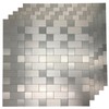 Art3d 10-Pack Self-Adhesive Metal Backsplash Peel and Stick Tile for