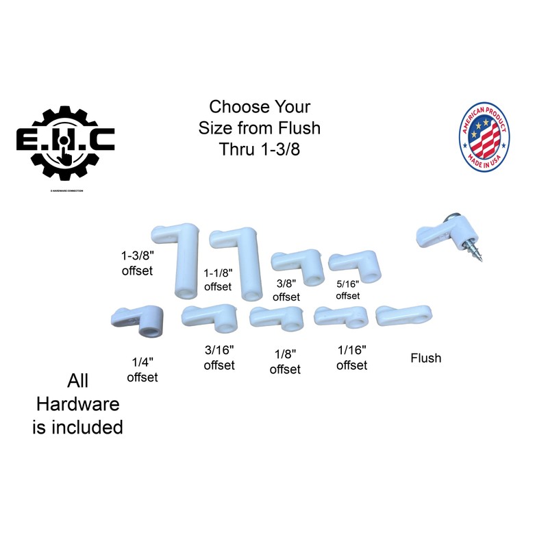 Window Screen Clips / “White” Plastic (Choose Your Size! /Size