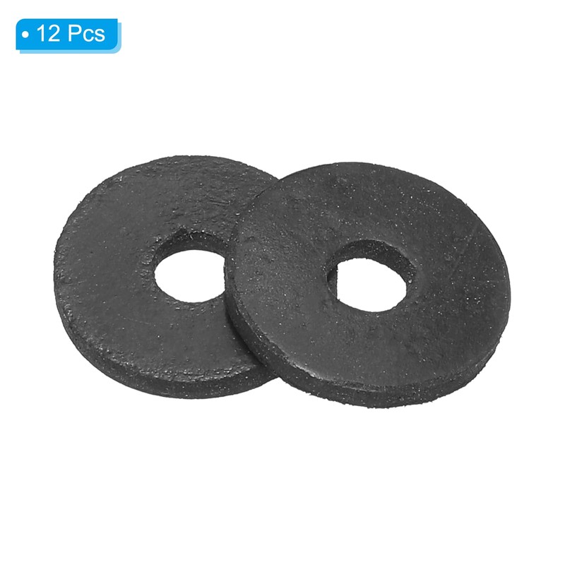 PATIKIL 12pcs M5 Rubber Flat Washers 5mm Inner Diameter 18mm