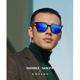 ANYLUV Polarized Sunglasses-Womens Sun-Glasses Womens: Trendy Sunglasses with Ultraviolet Protection for Shopping Travelling