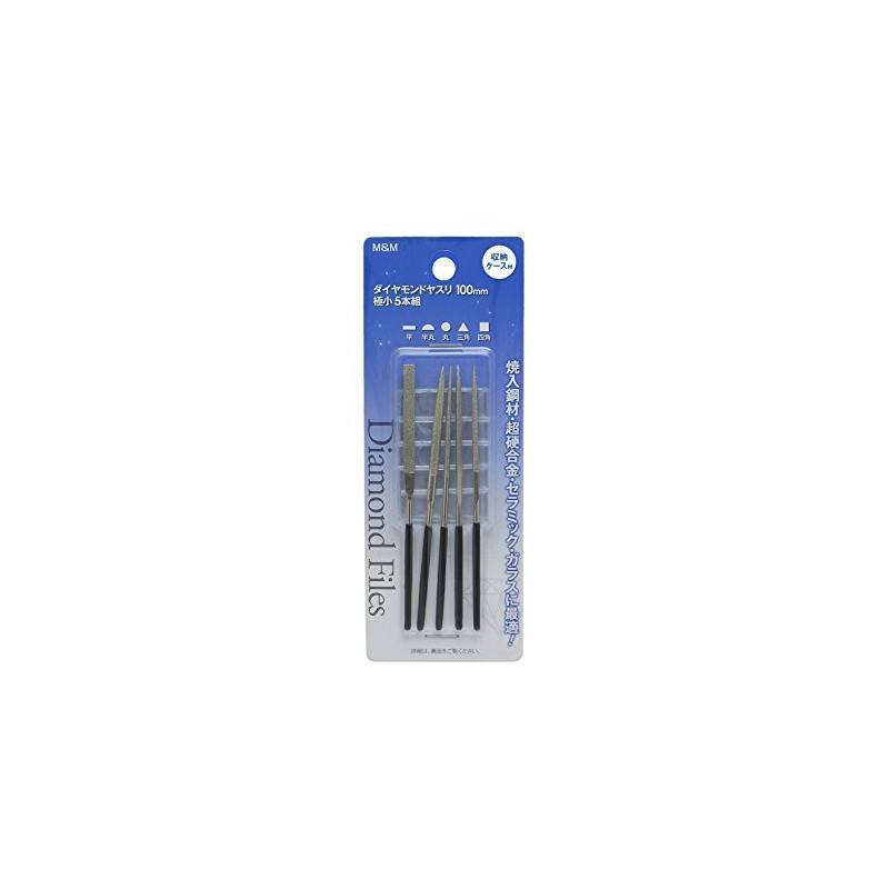 Takagi M&M Diamond File, Ultra Small, 3.9 inches (100 mm),