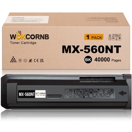 WOKCORNB MX-560NT Toner Cartridge Compatible Replacement for Sharp MX-560NT for Sharp MX-M364N M365N M464N M465N M564N M565N Printer(Black, 1 Cartridge)