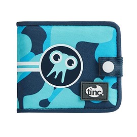 Tinc Boys and Girl's Kids Bi-fold Wallet with Zipper, Blue Camo, Pocket Sized