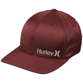HURLEY BURGUNDY CORP TEXTURES HAT SIZE S/M HNHM0005 601