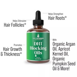 HT DHT Blocking Oils Unisex, Vegan Hair Growth Moisturizing Hair Strengthening Oils
