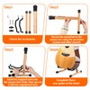GOGHOST Wooden Acoustic Guitar Stand A-Frame Folding with Padding