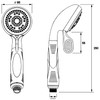 Croydex Assistive Four Function Shower Handset with Optional Eco feature