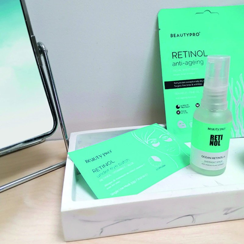 BEAUTYPRO Retinol Anti-Ageing Face Mask with Organic Pine Oil &