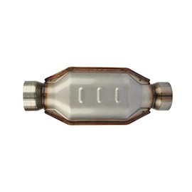 MAYASAF 3" Inlet/Outlet Universal Catalytic Converter, w/o O2 Port (EPA Compliant)