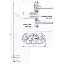 Fenstergriff Griff Balkongriff Plus Mod. Metro Plus Edelstahl 90° NEU