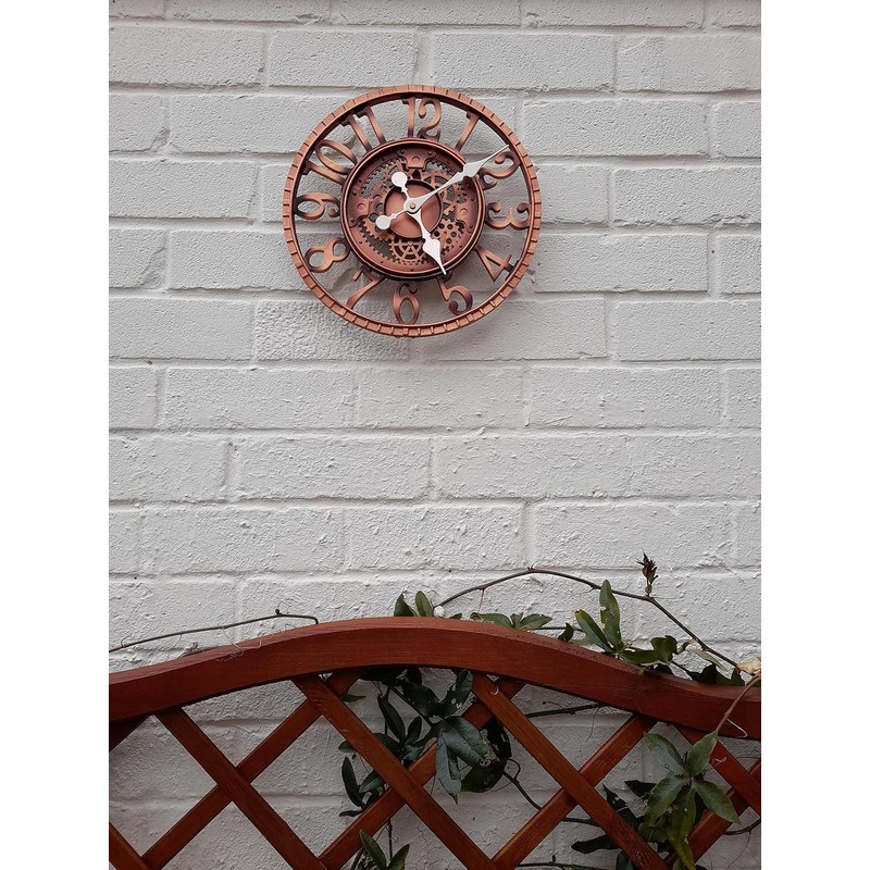 YTAONS Outdoor Wall Clock for Garden, Patio and Deck, 12in