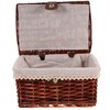 MAGICLULU Lidded Woven Storage Basket with Liner Deep for Organizing