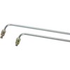Dual Outlet Master Cylinder Steel Dual Brake Line Kit