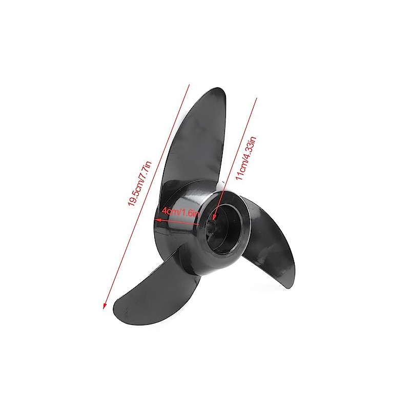 12v24v Outboard Propeller Thicken Plastic Electric Thruster Fitting Outboard Motor