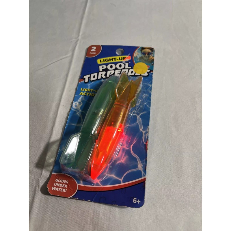 Light Up Pool Torpedoes Orange/blue